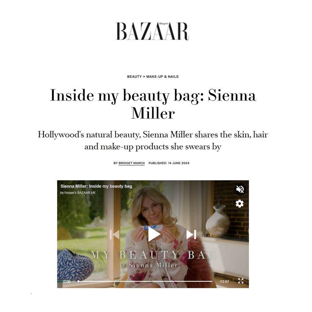 Shane Cooper Featured in Sienna Miller Harper's Bazaar Video